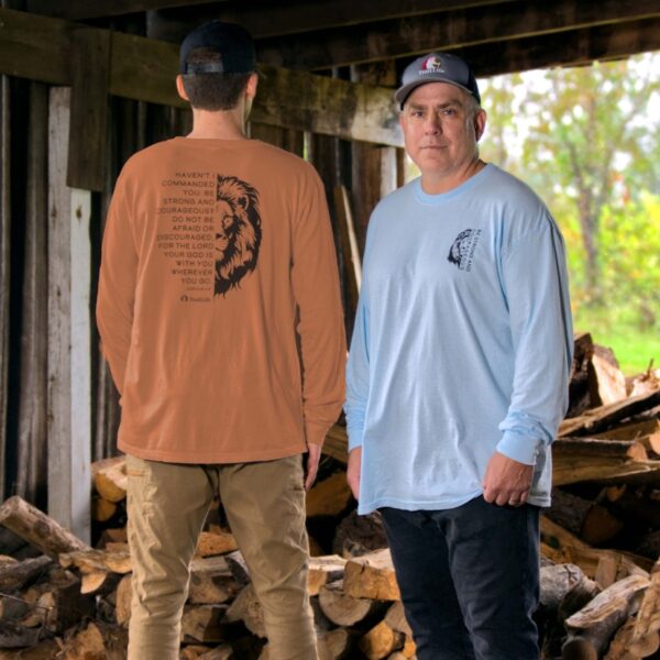 Be Strong & Courageous Long Sleeve Shirt - Image 4