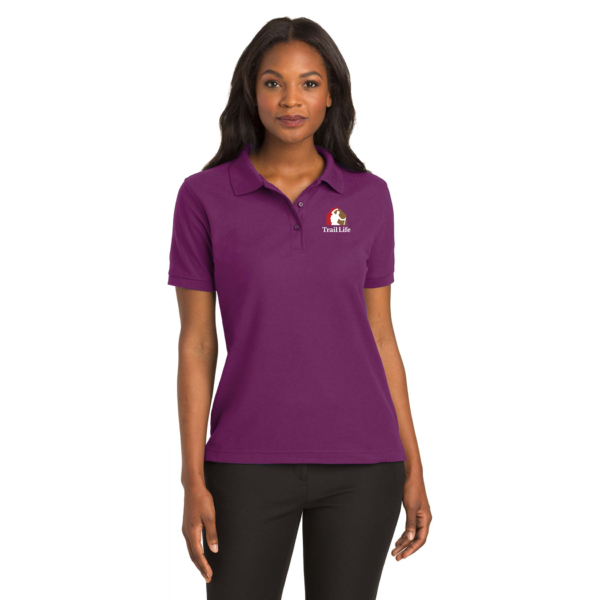 Ladies Silk Touch Blend Polo Deep Berry