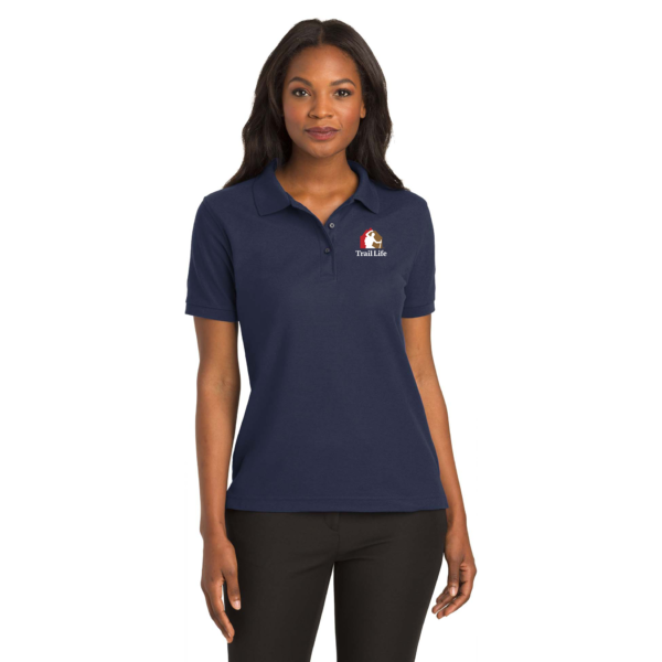 Ladies Silk Touch Blend Polo Navy