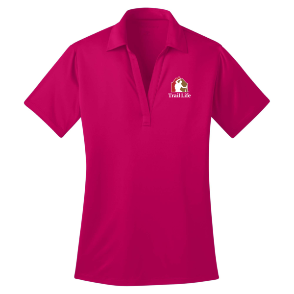 Ladies Silk Touch Performance Polo Pink Raspberry