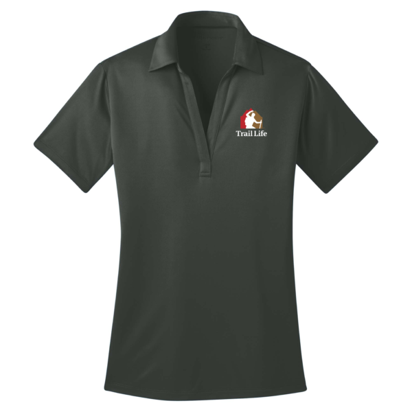 Ladies Silk Touch Performance Polo Steel Gray