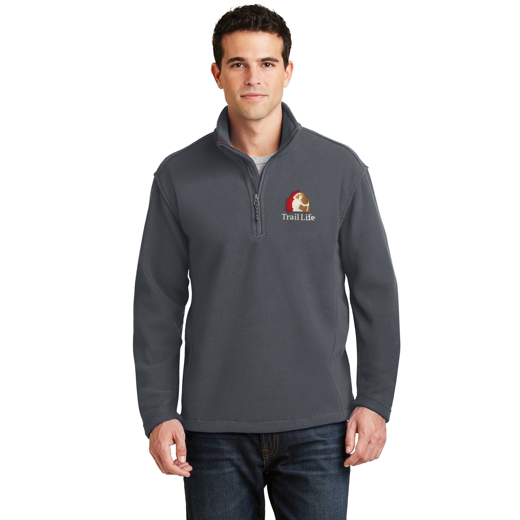 Men's Quarter-Zip Fleece Jacket - Official Logo | Trail Life USA