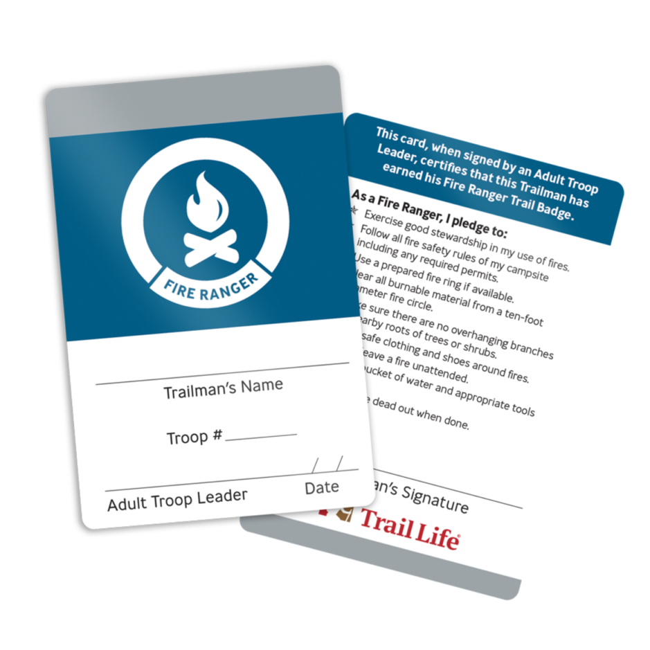 Navigators & Adventurers Fire Ranger Card - Trail Life USA