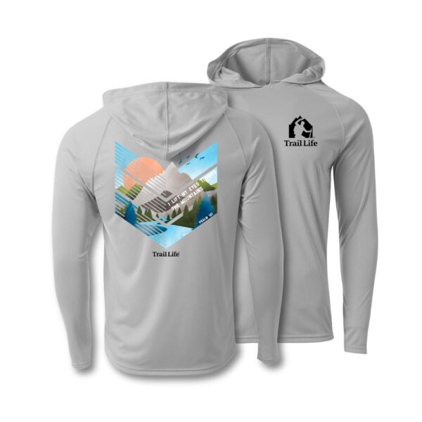 Towards the Mountains Performance Hooded Shirt