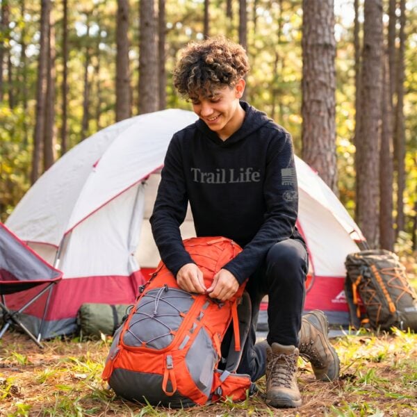 Trail Mesh USA 250 Hooded Shirt - Image 5